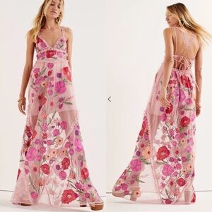 For Love And Lemons "Kaylee" Maxi Dress Sz Medium